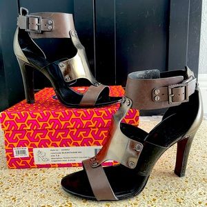Tory Burch Teagan metallic heels. Size 7 1/2